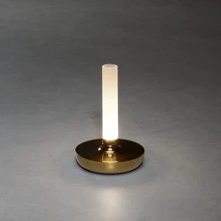 KONSTSMIDE Biarritz Akku Tischleuchte IP54 Goldfarben Dimmbar 1800/3000/4000K -Lichtwelt Verkauf 7827 803.f.4.0