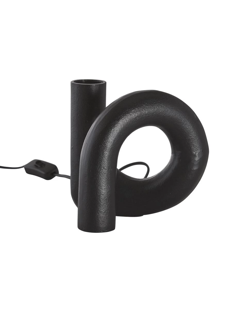 PR Home Notice Swirl Tischleuchte Skulptur Metall Schwarz E27 18x19x15cm 3 PR Home Notice Swirl Tischleuchte Skulptur Metall Schwarz E27 18x19x15cm