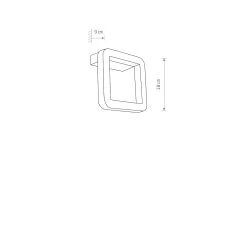 Nowodvorski THIKA LED Wandleuchte Alu Schwarz -Lichtwelt Verkauf 9121 2
