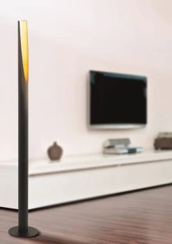 EGLO BARBOTTO LED Stehleuchte Schwarz, Gold GU10 -Lichtwelt Verkauf 97584