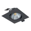 EGLO SALICETO LED Einbauleuchte Schwarz 380lm 2700K Dimmbar 8,8x8,8x4,2cm 1 EGLO SALICETO LED Einbauleuchte Schwarz 380lm 2700K Dimmbar 8,8x8,8x4,2cm -Lichtwelt Verkauf 98611 view 0001