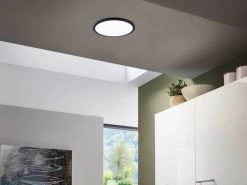 EGLO FUEVA FLEX LED Einbauleuchte Schwarz, Weiß 2800lm 4000K 22,5cm -Lichtwelt Verkauf 98871 ambient 0001