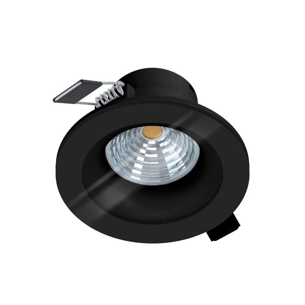 EGLO SALABATE LED Einbauleuchte Schwarz, Klar 450lm 4000K IP44 Dimmbar 8,8cm 4 EGLO SALABATE LED Einbauleuchte Schwarz, Klar 450lm 4000K IP44 Dimmbar 8,8cm – Bild 2
