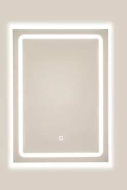 Bhp Spiegel Mit LED Beleuchtung Rechteckig, 5mm, 50x70cm, 220-240V, 3000/6500K -Lichtwelt Verkauf b991970 3000k