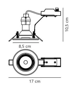 LED Einbaustrahler Nickel Gebürstet Nordlux Canis 5er Set GU10 A 345lm 6500K -Lichtwelt Verkauf canis einbaustrahler tz 2 1