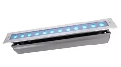 Deko Light Line V RGB Bodeneinbaustrahler Außen LED Silber IP67 340lm 30° Modern