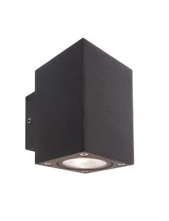 Deko Light Cubodo II Double DG Mini Wandleuchte Außen LED Dunkelgrau IP54 440lm 3000K 77 Ra 46° Modern