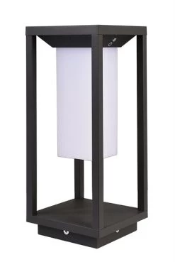 Deko Light Samas LED Solar Laterne 340mm, Dunkelgrau