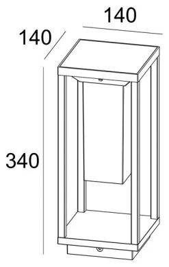 Deko Light Samas LED Solar Laterne 340mm, Dunkelgrau -Lichtwelt Verkauf dl733049 3