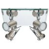 EGLO TAMARA 1 LED Deckenspot, Quadrat, 4-flg. GU10 Nickel-matt, Chrom -Lichtwelt Verkauf eglo31267
