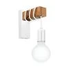 Wandlampe Vintage EGLO TOWNSHEND Weiss, Eiche-Optik E27 -Lichtwelt Verkauf eglo33162