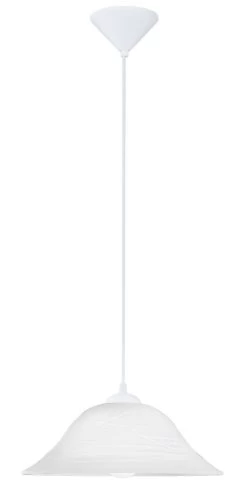 EGLO ALBANY Hängeleuchte, 350mm, E27 Weiss, Alabaster