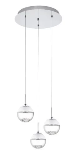 EGLO MONTEFIO 1 LED Hängeleuchte, 3-flg. Chrom