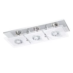 EGLO RONCATO LED Wand & Deckenleuchte, Kristall, GU10 Chrom