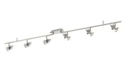 EGLO TUKON 3 LED Spotbalken, 6-flg. GU10 Nickel-matt