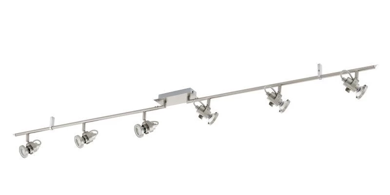 EGLO TUKON 3 LED Spotbalken, 6-flg. GU10 Nickel-matt 3 EGLO TUKON 3 LED Spotbalken, 6-flg. GU10 Nickel-matt