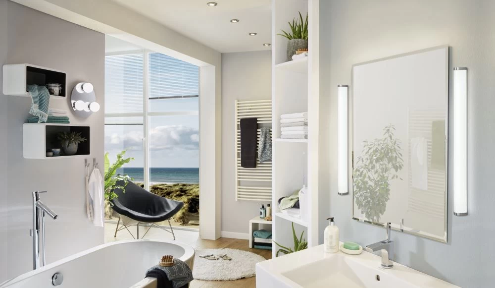 EGLO GITA 2 LED Spiegelleuchte, 900mm, Chrom, Weiss 5 EGLO GITA 2 LED Spiegelleuchte, 900mm, Chrom, Weiss – Bild 3