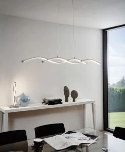 EGLO LASANA 2 LED Tischleuchte H-460, 2-flg., Chrom, Weiss -Lichtwelt Verkauf eglo96105 1