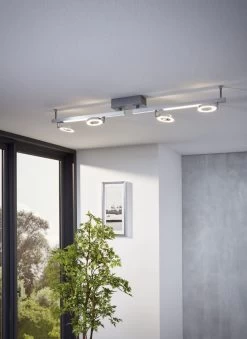 EGLO CARDILLIO 1 LED Wand & Deckenspot, 6-flg., Alu, Chrom, Satiniert -Lichtwelt Verkauf eglo96182 1