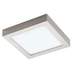 EGLO Connect FUEVA-C LED RGB Aufbaulampe 225mm Eckig Nickel-matt App Steuerbar