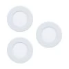 EGLO FUEVA 5 LED Einbauleuchte Weiss 3er Set Rund 86mm 900lm 3000K -Lichtwelt Verkauf eglo99135