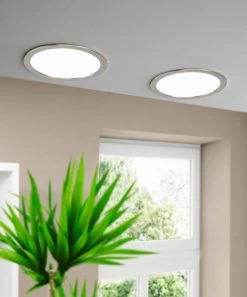 EGLO FUEVA 5 LED Einbauleuchte Nickel-matt Rund 216mm 2000lm 4000K 6 EGLO FUEVA 5 LED Einbauleuchte Nickel-matt Rund 216mm 2000lm 4000K -Lichtwelt Verkauf eglo99155 1