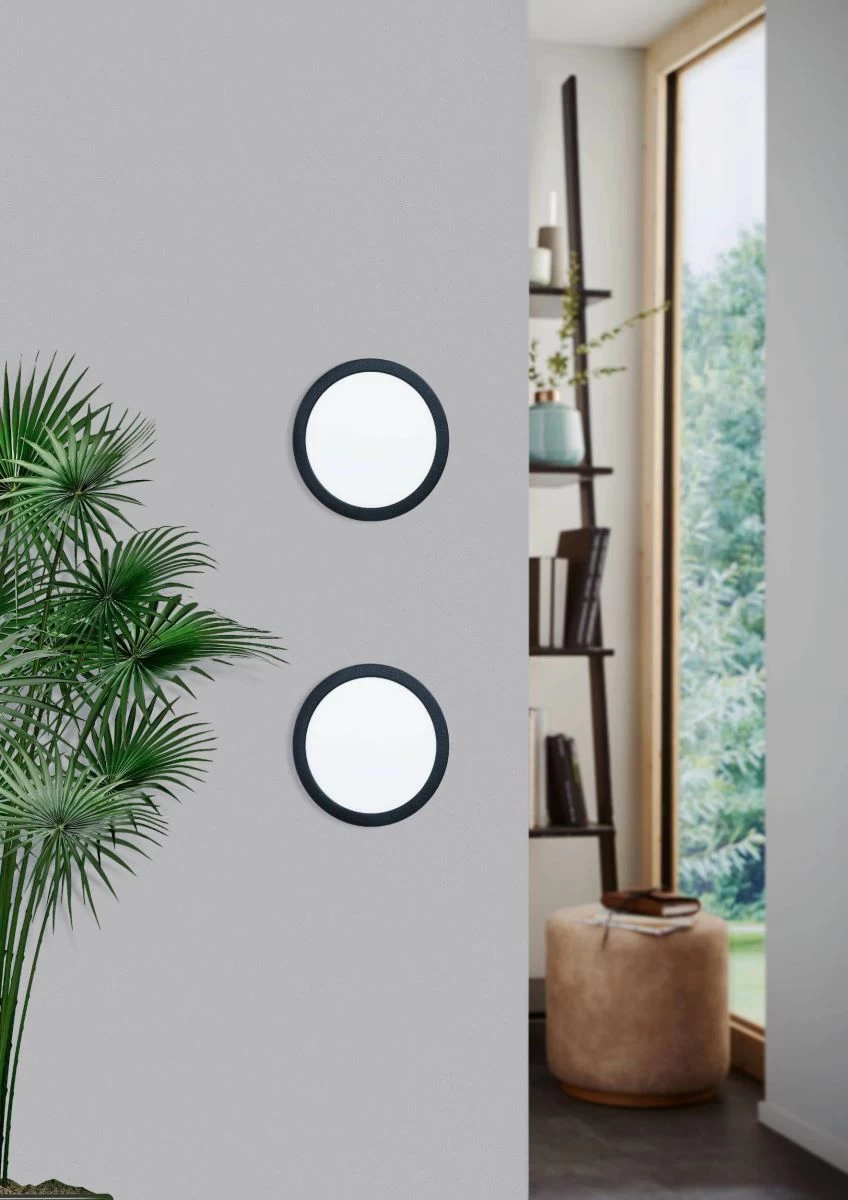 EGLO FUEVA 5 LED Einbauleuchte Schwarz Rund 216mm 2000lm 4000K 4 EGLO FUEVA 5 LED Einbauleuchte Schwarz Rund 216mm 2000lm 4000K – Bild 2