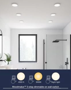 Nordlux SOLLER LED Einbaustrahler Weiß 600lm IP44 Stepdimmer 12,9x12,9x2,5cm -Lichtwelt Verkauf einbauleuchte soller 129mm funktion