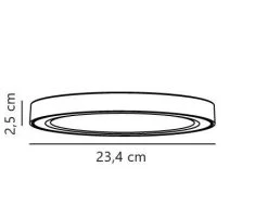Nordlux SOLLER LED Einbaustrahler Weiß 1600lm IP44 Stepdimmer 23,4x23,4x2,5cm -Lichtwelt Verkauf einbauleuchte soller 234mm tz