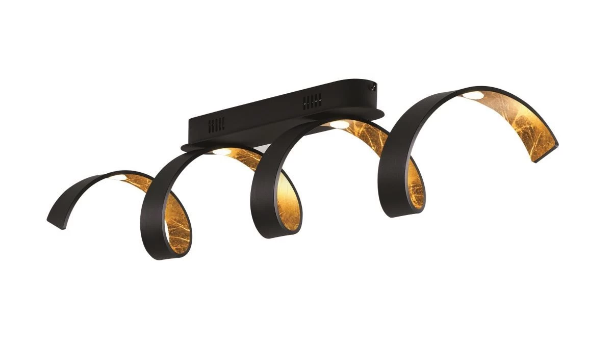 Luce Design Helix LED Deckenleuchte Gold, Schwarz 1200lm 3000K 80cm Dimmbar 3 Luce Design Helix LED Deckenleuchte Gold, Schwarz 1200lm 3000K 80cm Dimmbar