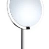 Smedbo Outline Stand Kosmetikspiegel Berührungslos Mit Dual LED-Beleuchtung PMMA Rund FK488EP -Lichtwelt Verkauf fk488ep