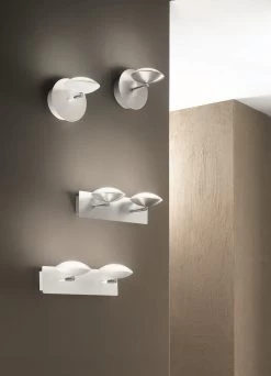 LED Wandleuchte Alu Gebürstet Fabas Luce Hale 700lm 1-flg. -Lichtwelt Verkauf fl3255 21 212 1