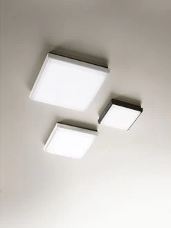 LED Deckenaußenleuchte Schwarz Fabas Luce Desdy 2300lm 240mm IP54 -Lichtwelt Verkauf fl3314 61 101 1