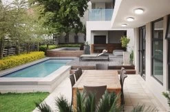 LED Deckenlampe Außen Weiß Fabas Luce Olly 300mm 2800lm IP54 -Lichtwelt Verkauf fl3315 65 102 6