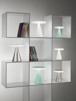 LED Tischlampe Nickel Satin Fabas Luce Neutra 200mm 720lm Touchdimmer -Lichtwelt Verkauf fl3386 34 178 6