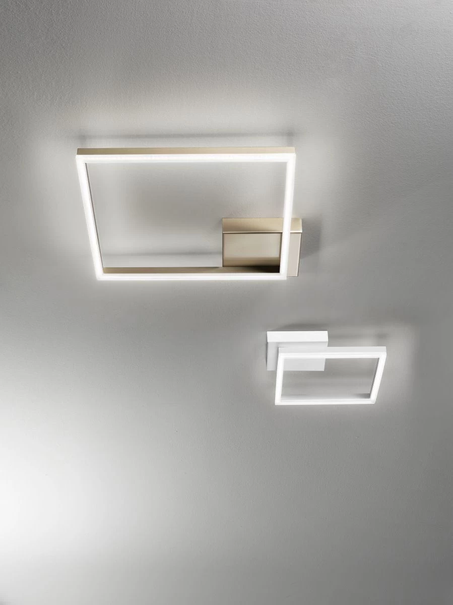 Fabas Luce Bard LED Deckenleuchte Modern 22W 1980lm 270x270mm Weiss 4 Fabas Luce Bard LED Deckenleuchte Modern 22W 1980lm 270x270mm Weiss – Bild 2