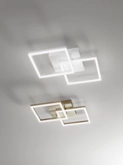 LED Deckenlampe Gold Edelmatt Fabas Luce Bard 3510lm 450mm Dimmbar -Lichtwelt Verkauf fl3394 22 225 1