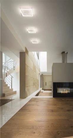 LED Deckenlampe Weiß Fabas Luce Bard 3510lm 420mm Dimmbar -Lichtwelt Verkauf fl3394 61 102 6