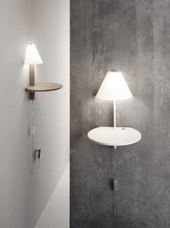 LED Wandleuchte Mit Ablage Anthrazit Fabas Luce Goodnight 720lm Touchdimmer -Lichtwelt Verkauf fl3417 20 164 1