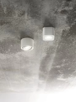 LED Aufbauleuchte Weiß Fabas Luce Palmi 540lm 3000K -Lichtwelt Verkauf fl3429 71 102 2