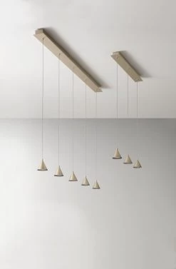 LED Hängelampe Gold Edelmatt Fabas Luce Delta 2160lm 3-flg. Dimmbar -Lichtwelt Verkauf fl3443 47 225 1