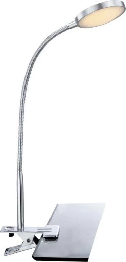 Globo PEGASI Klemmstrahler Aluminium Chrom, 1xLED