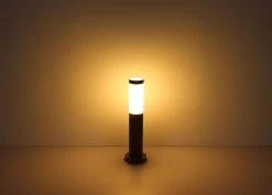 Globo BOSTON Außenleuchte Holzoptik Sensor, 1xE27 -Lichtwelt Verkauf globo3158sw 3