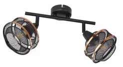 Globo Bellona Deckenstrahler Schwarz, Gold 2x E14 Dimmbar 27,5x12x21,5cm 13 Globo Bellona Deckenstrahler Schwarz, Gold 2x E14 Dimmbar 27,5x12x21,5cm -Lichtwelt Verkauf globo54020 2 1