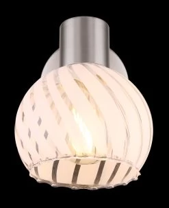 Globo Willy Wandstrahler Nickel Matt E27 Mit Schalter X13x15cm -Lichtwelt Verkauf globo54025 1 3