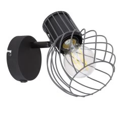 Globo Beverone Wandstrahler Graphit E27 Mit Schalter X12x16,5cm -Lichtwelt Verkauf globo54054 1 1