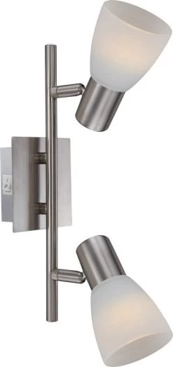 Globo PARRY I Strahler Nickel Matt, 2xE14 LED