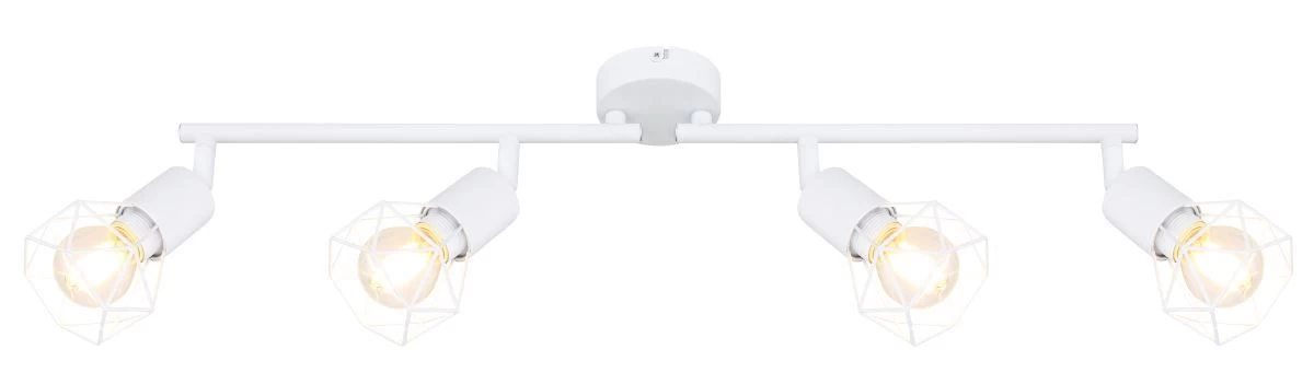 Globo Xara I Deckenstrahler Weiß 4x E14 Dimmbar 60x8x19,5cm 6 Globo Xara I Deckenstrahler Weiß 4x E14 Dimmbar 60x8x19,5cm – Bild 4