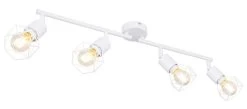 Globo Xara I Deckenstrahler Weiß 4x E14 Dimmbar 60x8x19,5cm
