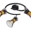 Globo Purra Deckenstrahler Schwarz, Gold 3x E14 Dimmbar 25x22cm 2 Globo Purra Deckenstrahler Schwarz, Gold 3x E14 Dimmbar 25x22cm -Lichtwelt Verkauf globo54814 3